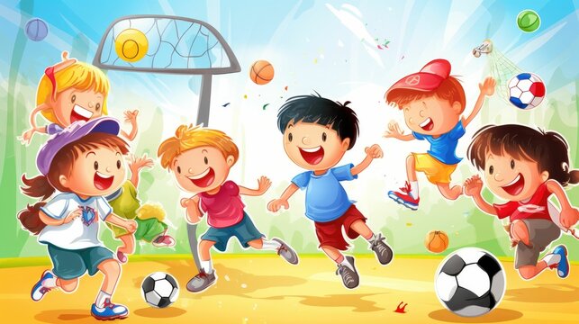 Children Playing Sports