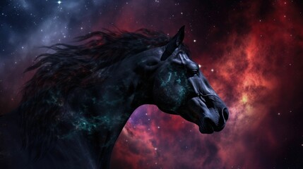 Obraz na płótnie Canvas Horsehead Nebula: iconic dark nebula wallpaper