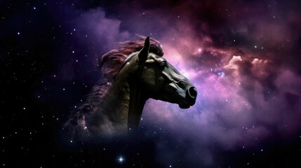 Obraz na płótnie Canvas Iconic wallpaper of the Horsehead Nebula