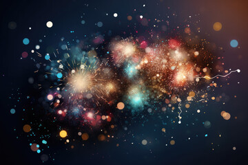 New Year Celebration background, generative AI