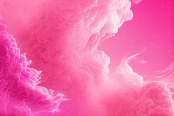close-up view of a vibrant pink textured background. Generative AI
