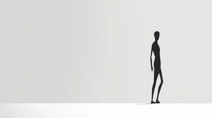 Sleek Minimalistic Drawings of the Human Figure Wallpaper