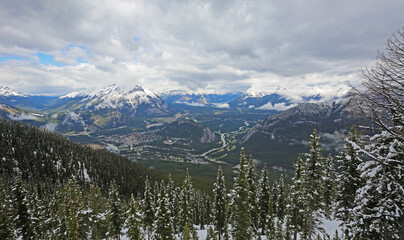 Obraz premium View at Bow River Valley - Canada