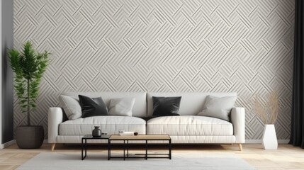 Clean and simple wallpaper design for modern interiors