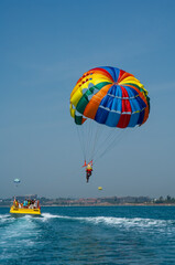 life and living with life jacket and parachute