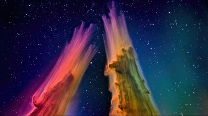 Cone Nebula with jet-propelled pillars