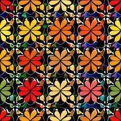 Design seamless patterns with geometric floral or abstract shapes suitable for use as backgrounds in graphic projects packaging or printed products vector format