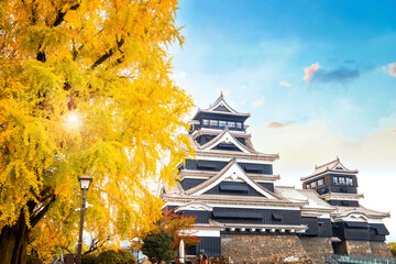 Kumamoto, Japan - Nov 23 2022: Kumamoto Castle's history dates to 1467. In 2006, Kumamoto Castle...