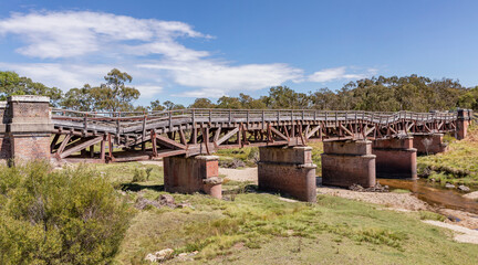 Tenterfield Creek Railway Bridge (1888) - a heritage-listed former railway bridge - Sunnyside, Tenterfield, NSW, Australia