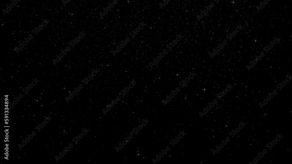 Poster falling particles simulation isolated on black background loop with alpha channel ready for overlay