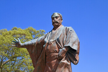 Fototapeta premium 岩崎弥太郎像（高知県・安芸市）