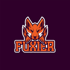 Logo mascot of head fox