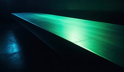 Green Rays of Light on Abstract Shapes Generative AI