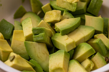 カットしたアボガド　avocado