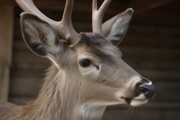 Obraz premium head of a deer up close