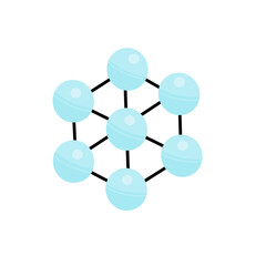 Molecular structure icon
