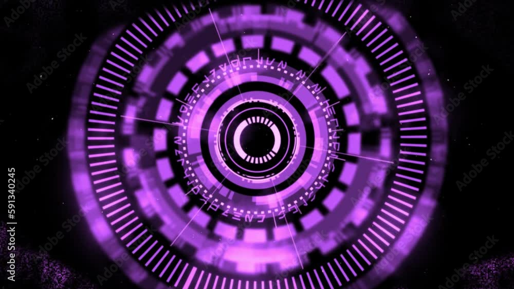 Aufkleber reveal cyber surveillance animated complex 3d digital eye design within a shimmering digital code-in