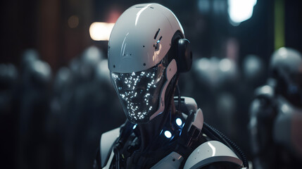 Fototapeta premium artificial intelligence awakens