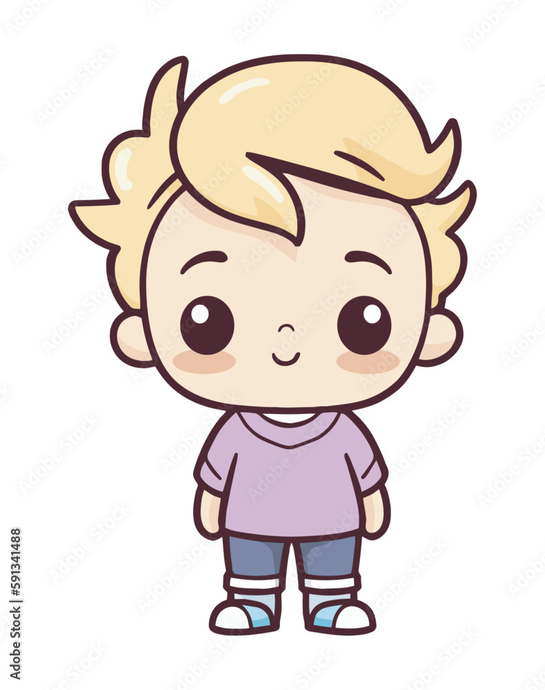 Canvas Prints cartoon boy kawaii