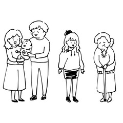 三世代人物セット