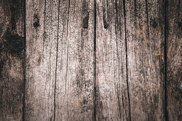 Old wooden board background material . old simple brown board texture . dark wood texture