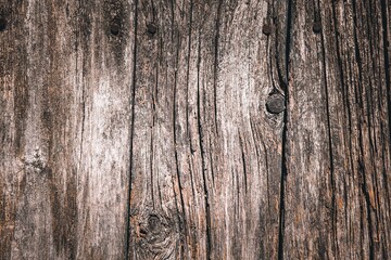 Old wooden board background material . old simple brown board texture . dark wood texture