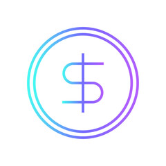 Profit Business and office icon with blue duotone style. money, growth, increase, investment, chart, stock, progress. Vector illustration