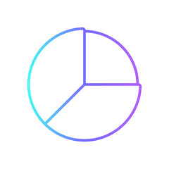 Chart Business and office icon with blue duotone style. diagram, growth, graphic, finance, data, report, pie. Vector illustration