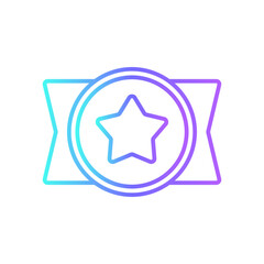 Achievment Business and office icon with blue duotone style. success, winner, target, award, competition, best, reward. Vector illustration
