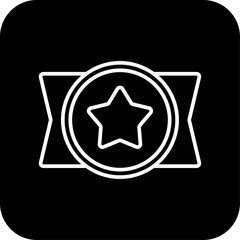 Achievment Business and office icon with black filled line style. success, winner, target, award, competition, best, reward. Vector illustration