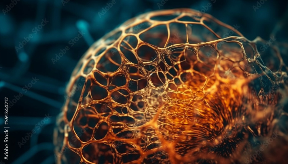 Poster molecular patterns reveal intricate cellular connections at high magnification generated by ai