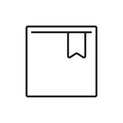 Bookmark Business and office icons with black outline style