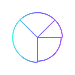 Chart Business and office icon with blue duotone style. diagram, growth, graphic, finance, data, report, pie. Vector illustration