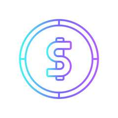 Profit Business and office icon with blue duotone style. money, growth, increase, investment, chart, stock, progress. Vector illustration