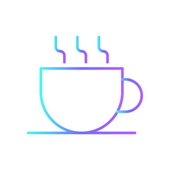 Coffee Business and office icon with blue duotone style. cup, mug, espresso, hot, cafe, restaurant, cappuccino. Vector illustration
