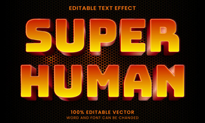 Super Hero 3D Editable text Effect Style