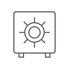 Saving money Finance icon with black outline style. dollar, cash, bank, investment, save, account, economy. Vector illustration