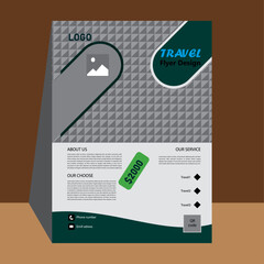 Travel flyer poster editable design tempalate