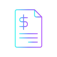 Finance icon with blue duotone style. money, payment, banking, dollar, financial, investment, deposit. Vector illustration