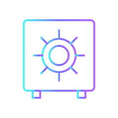 Saving money Finance icon with blue duotone style. dollar, cash, bank, investment, save, account, economy. Vector illustration