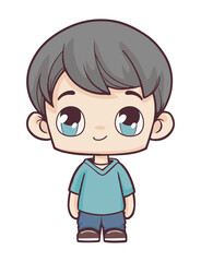 little boy cartoon kawaii