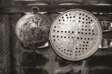 Kitchen utensil monochrome analog photography