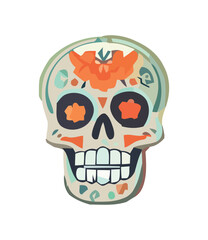 mexican skull decoration symbolizes death
