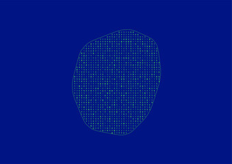 Vector Nauru map for technology or innovation or it concepts. Minimalist country border filled with 1s and 0s. File is suitable for digital editing and prints of all sizes.