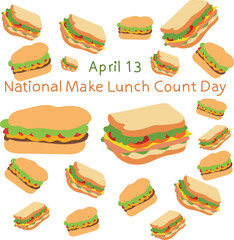 National Make Lunch Count Day is celebrated every year on 13 April