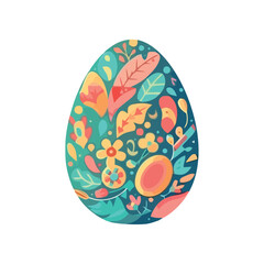 Freshness of Springtime in Ornate Floral Egg