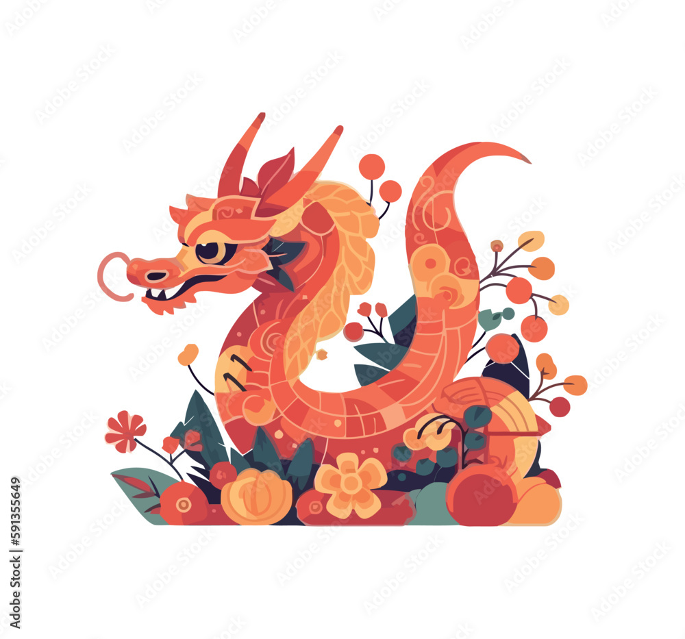 Wall mural Chinese culture dragon