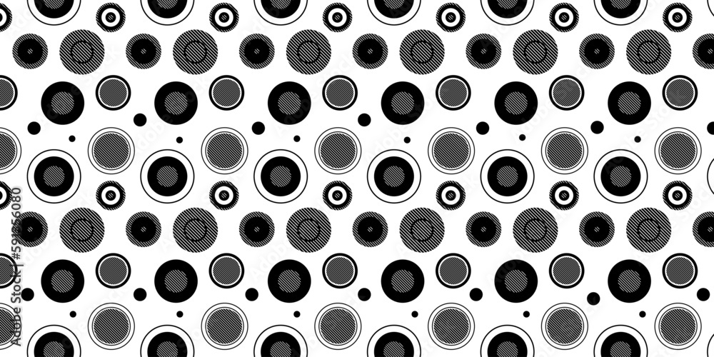 Poster modern abstract geometric background with circle element. circles pattern on white background. vecto