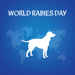 world rabies day . Design suitable for greeting card poster and banner