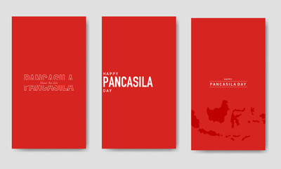Happy Pancasila Day Text Bundle Template